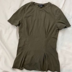 Something Navy Army Green Top